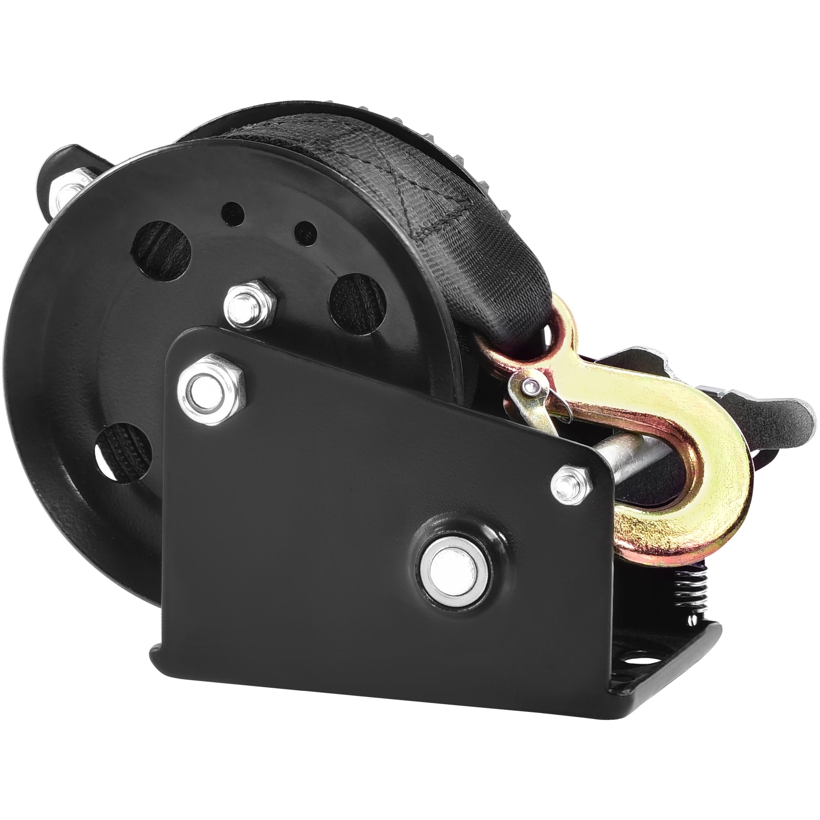 Manual Hand Winch With Polyester Strap For Boat And Atv Trailers_voghion.com